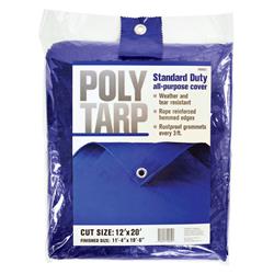 7400922 12 X 20 Ft. Light Duty Polyethylene Tarp, Blue