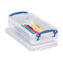 6662977 1.87 X 4 X 8.5 In. Stackable Storage Box - Clear, Pack Of 10