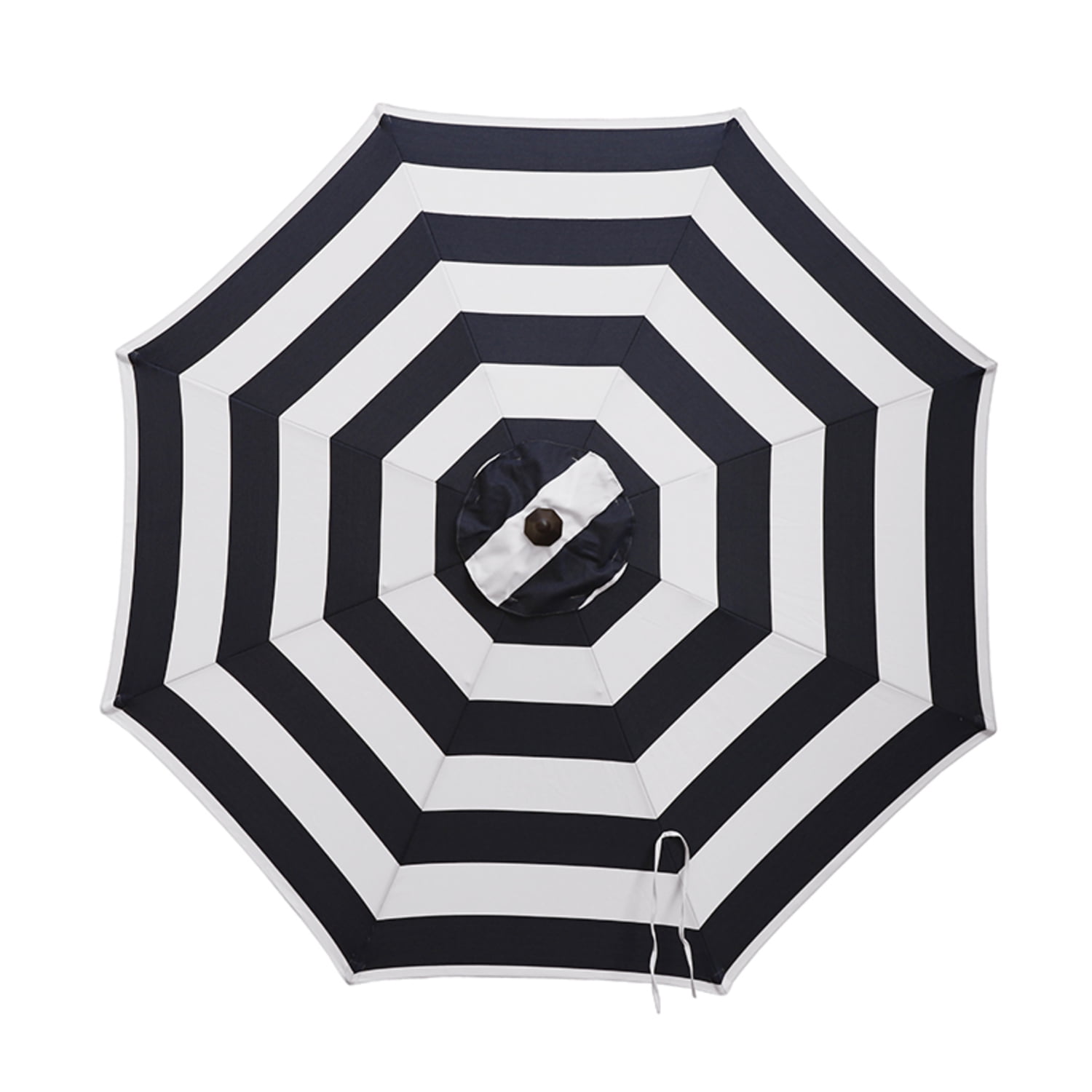 8014987 9 Ft. Tiltable Navy White Stripe Market Umbrella