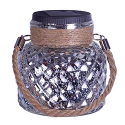 Paradise Lighting 8015791 4.92 In. Glass Assorted Color Solar Candle Holder - Diamond Look Glass, Pack Of 9