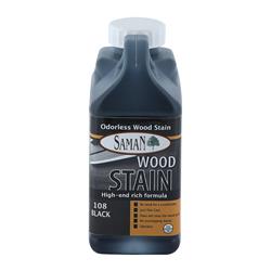 1901024 Semi-solid Black Water-based Wood Stain, 32 Oz - Pack Of 12