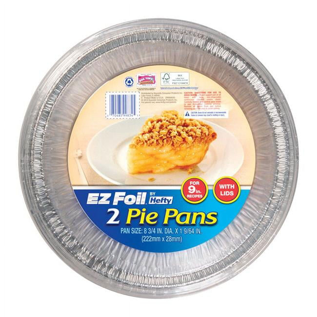 6798599 9 In. Pie Pan, Silver - Pack Of 9
