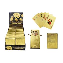 9703265 24 Karat Gold Paper & Foil Playing Cards, Pack Of 24