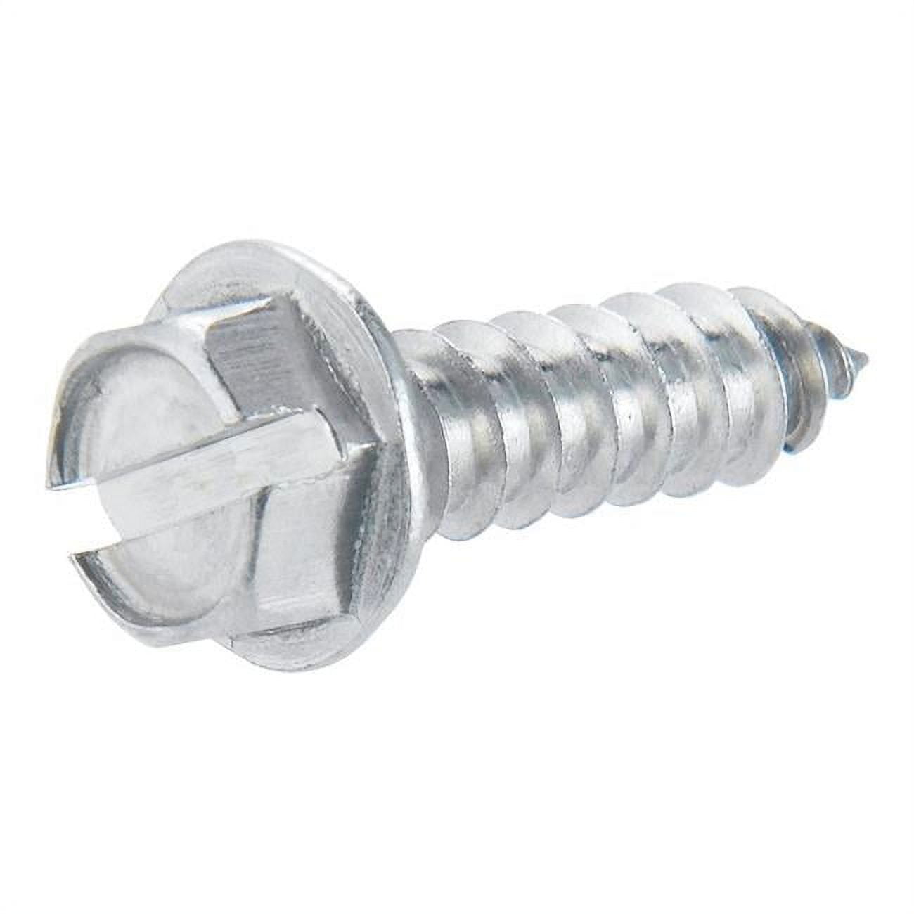 5007746 No. 8 X 1.5 In. Slotted Hex Head Steel Washer Roofing Screws, 1 Lbs - Pack Of 12