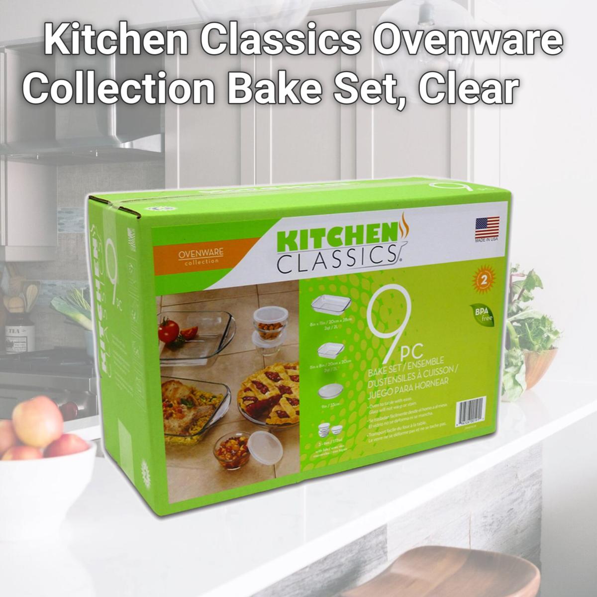 Picture of Libra Wholesale 6565345 Kitchen Classics Ovenware Collection Bake Set, Clear