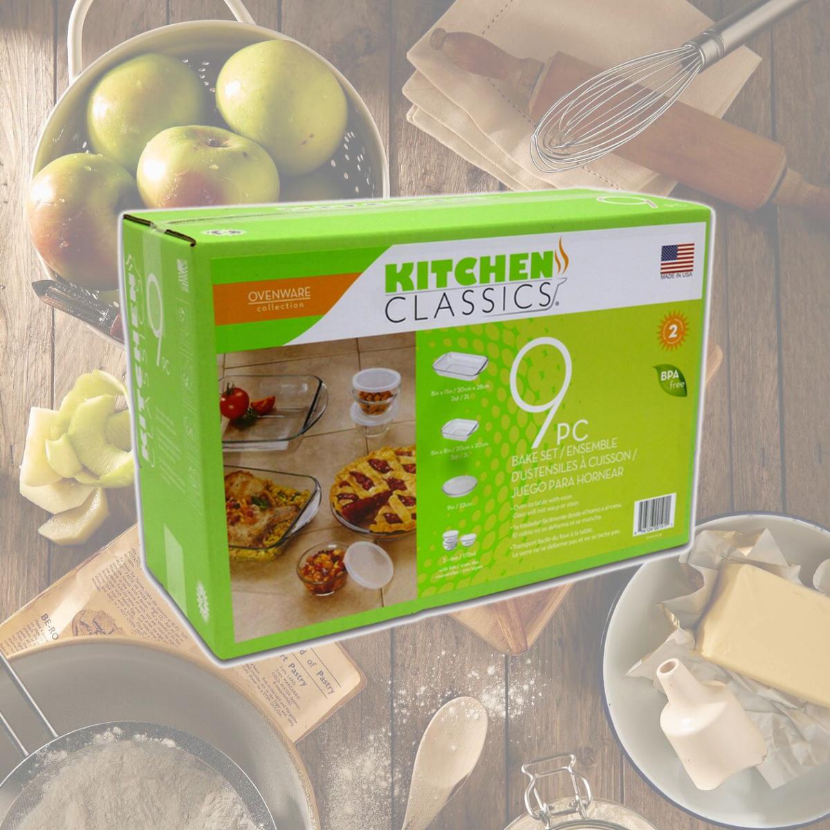 Picture of Libra Wholesale 6565345 Kitchen Classics Ovenware Collection Bake Set, Clear