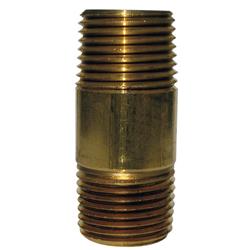 49044 2 In. 1.25 Mpt To Mpt 1.25 In. Dia. Brass Pipe Nipple