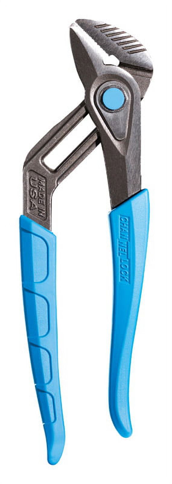 2885556 9.5 In. Carbon Steel Push Button Tongue & Groove Pliers, Blue