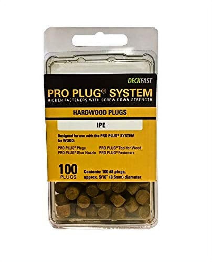 5001372 0.31 In. Dia. X 0.25 In. Brown Round Plugs, Pack Of 100