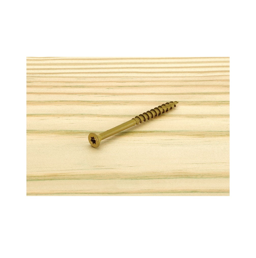 5001354 No.9 X 2.5 In. Star Flat Head Epoxy Coated Carbon Steel Deck Screws, Pack Of 2500