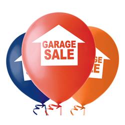 Hy-ko 5992847 English Garage Sale Vinyl Balloons - Multicolor, Pack Of 5