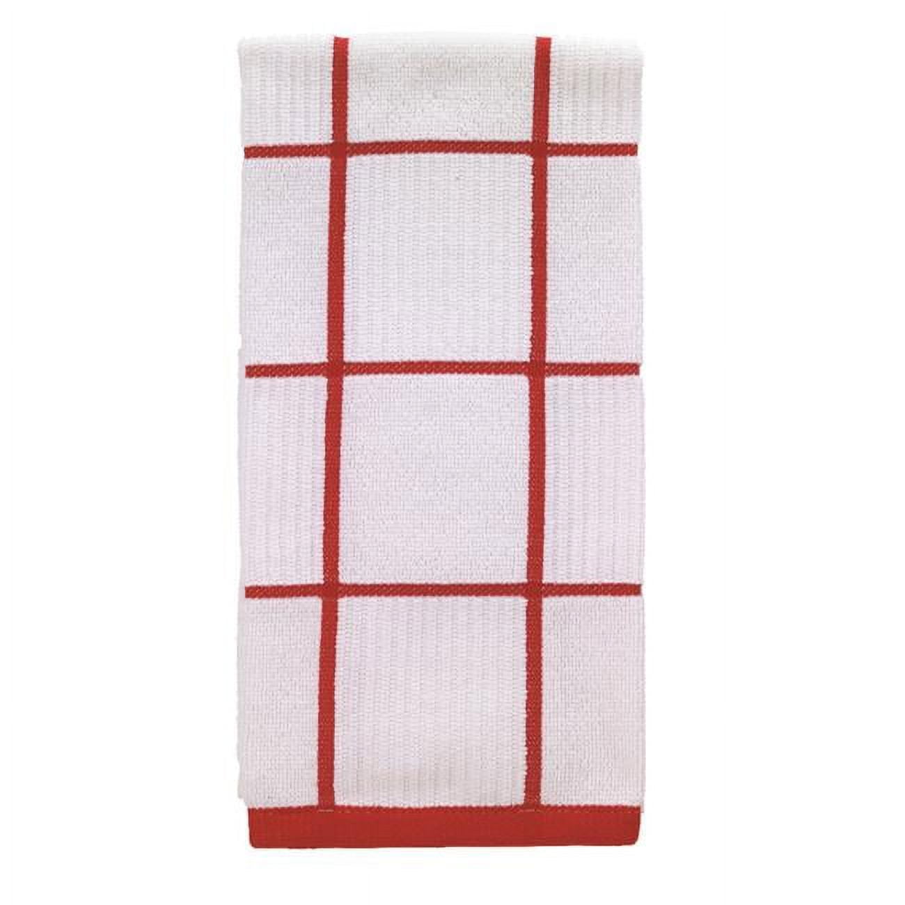 T-fal 6517494 Red Cotton Kitchen Towel - Pack Of 6