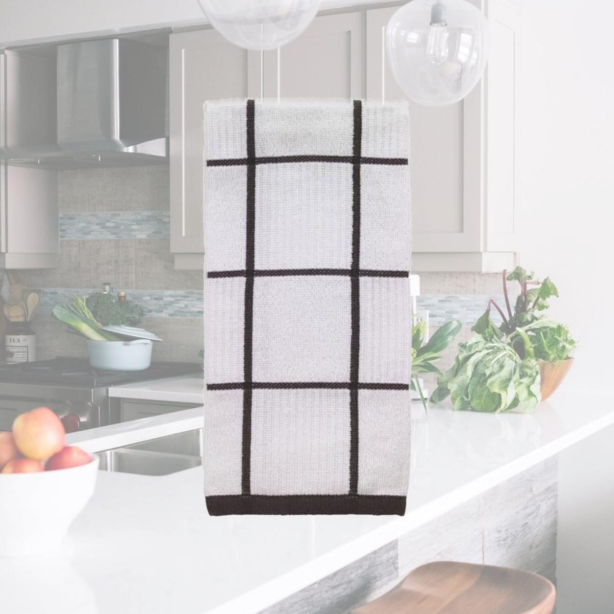 Picture of T-Fal 6517536 Charcoal Cotton Kitchen Towel - Pack of 6