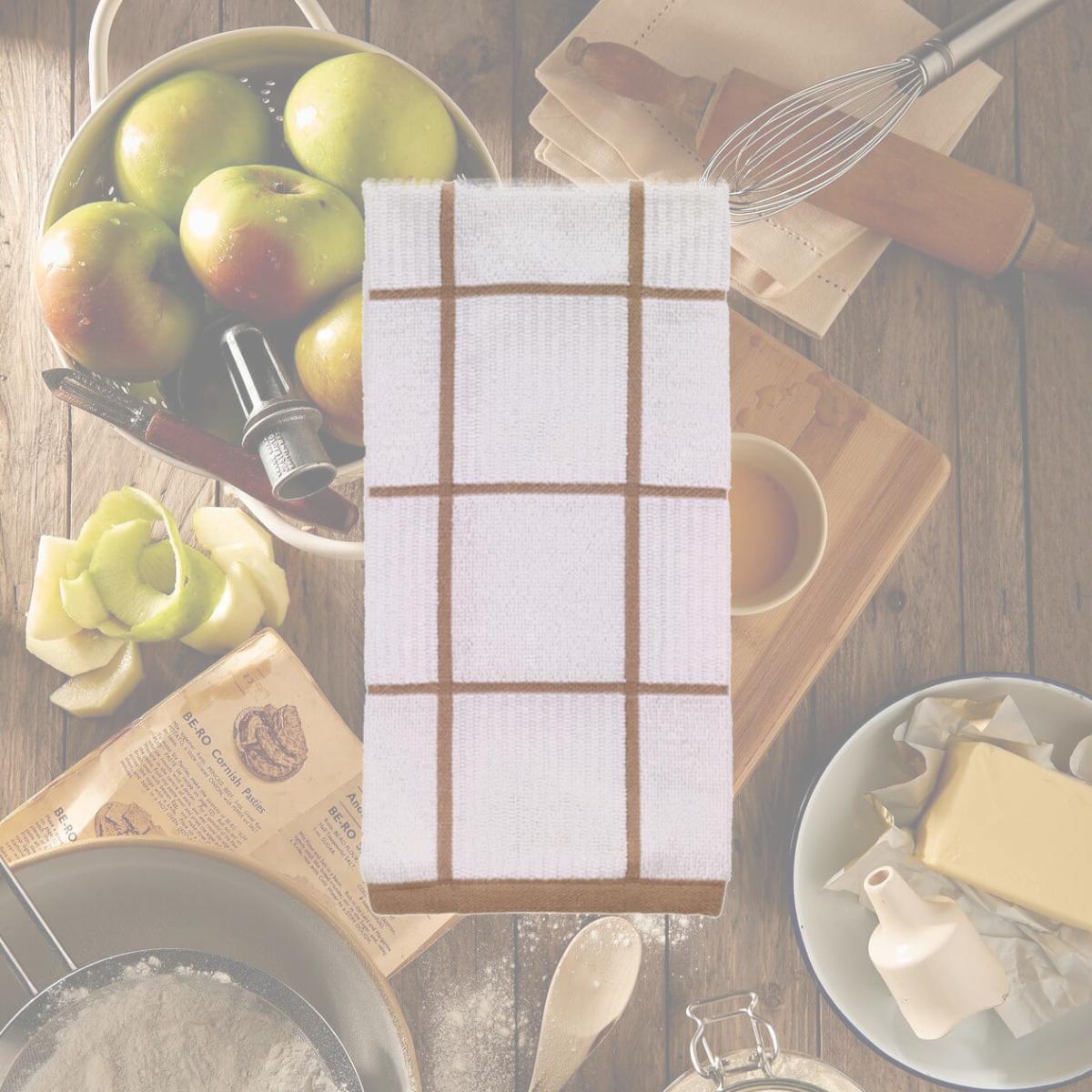 Picture of T-Fal 6517106 Sand Cotton Kitchen Towel - Pack of 6