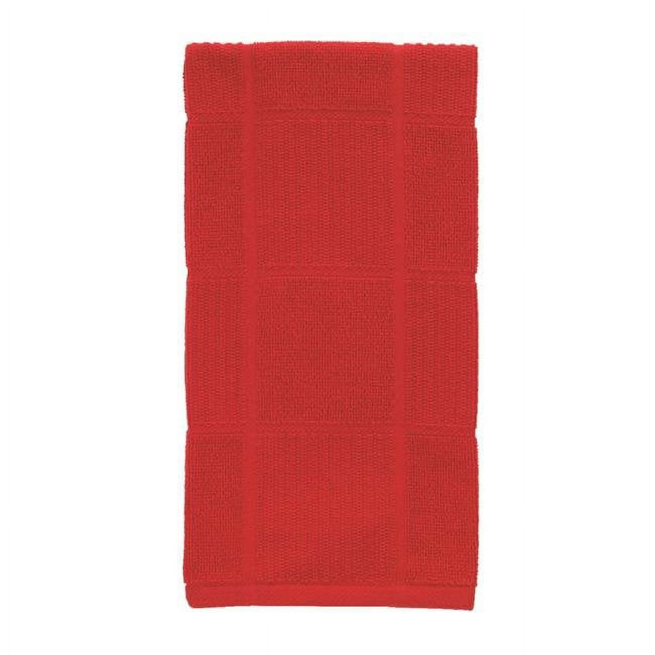 T-fal 6517387 Red Cotton Kitchen Towel - Pack Of 6