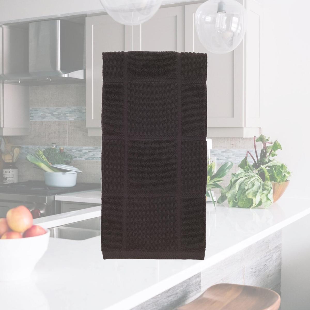 Picture of T-Fal 6515902 Charcoal Cotton Kitchen Towel - Pack of 6
