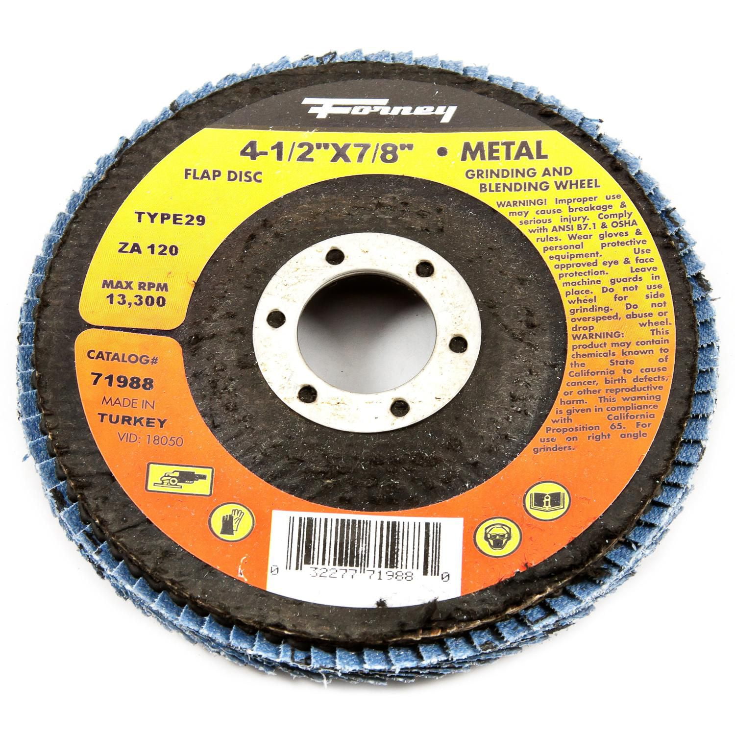 2407922 4.5 In. Dia. X 0.87 In. 13000 Rpm Zirconia Aluminum Oxide 120 Grit Arbor Flap Disc