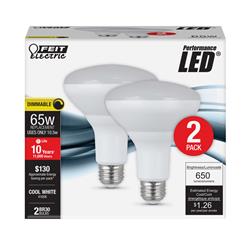 3001218 65 Watt Equivalence 10.5 Watt 650 Lumen Track & Recessed Br30 Led Bulb, Cool White- Pack Of 2