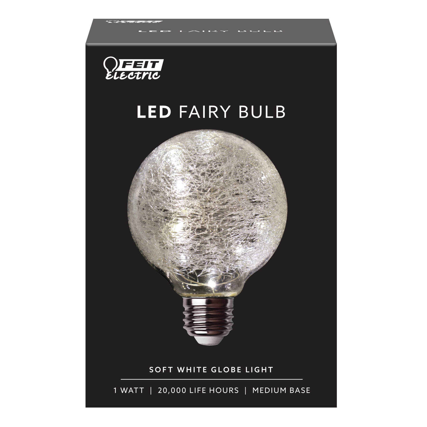 3929601 1 Watt Crackle Fairy 60 Lumen G25 Led Bulb, Soft White