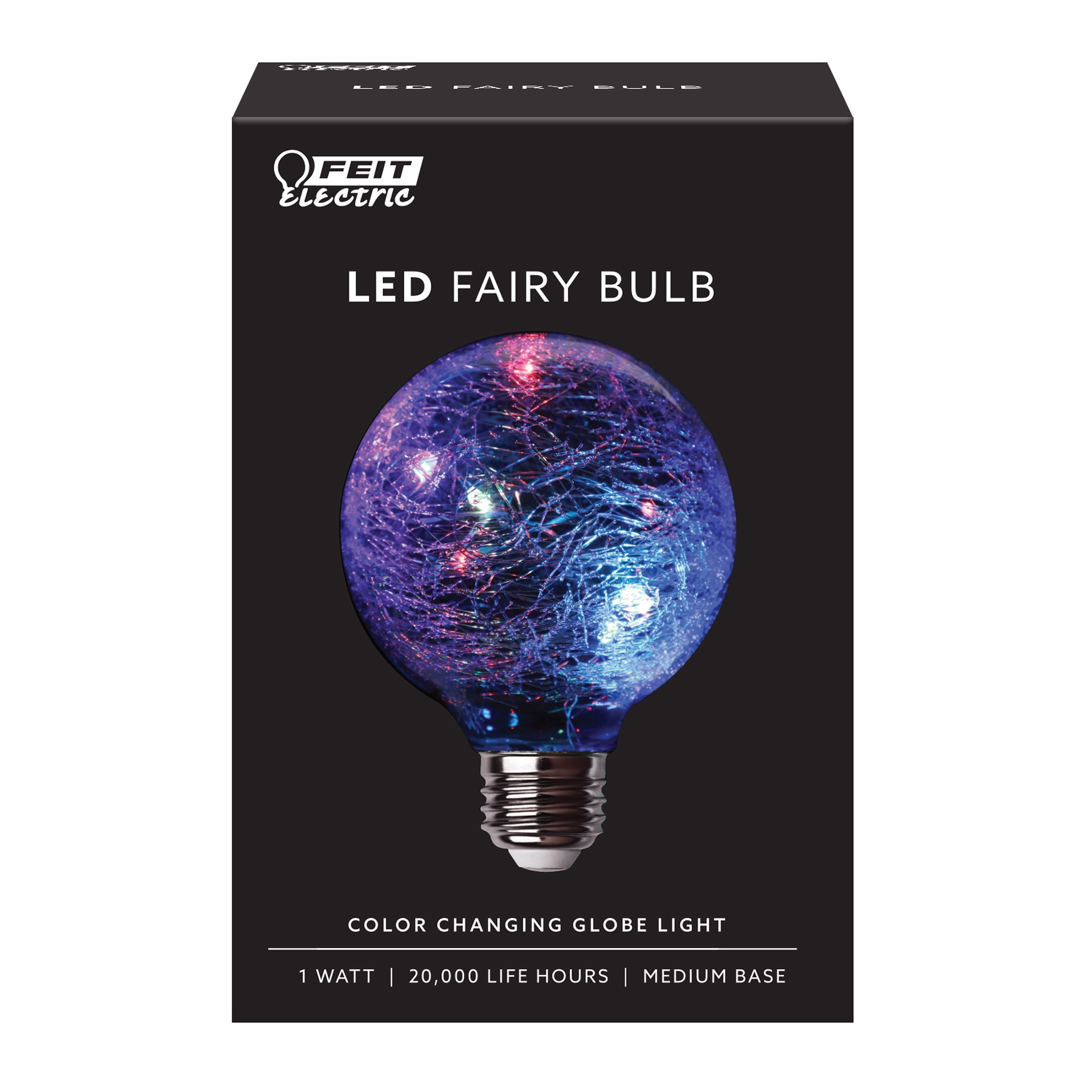 3929577 1 Watt Multi Color Crackle Fairy G25 Led Bulb, 60 Lumens
