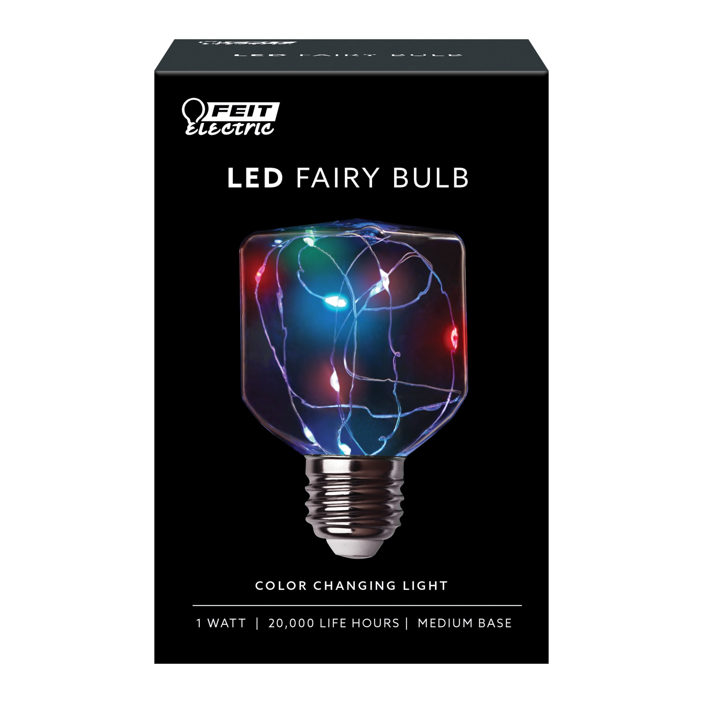 3929643 2 Watt 60 Lumen Fairy Square Led Bulb, Multi Color