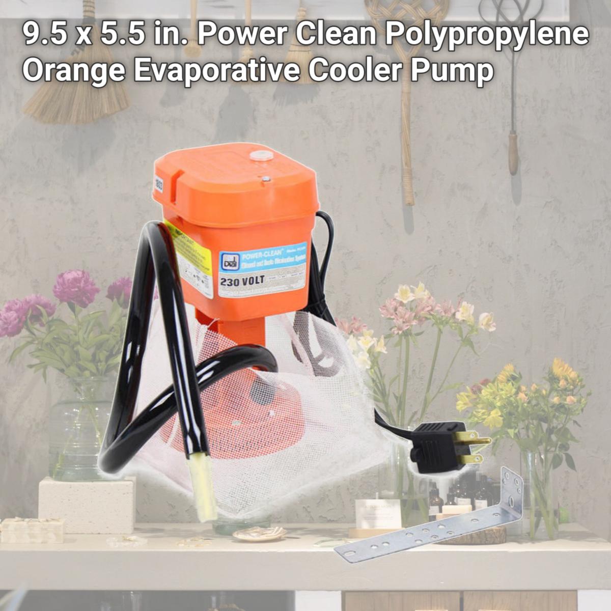 Picture of Dial Manufacturing 4000445 9.5 x 5.5 in. Power Clean Polypropylene Orange Evaporative Cooler Pump