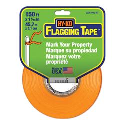 Hy-ko 5012298 150 Ft. X 1.06 In. Plastic Flagging Tape, Orange - Pack Of 3