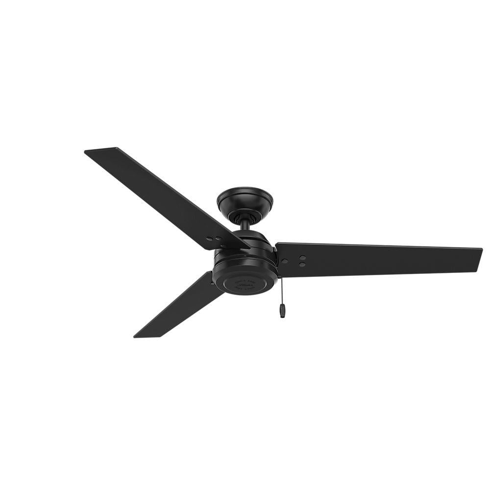 3001140 52 In. 3 Blade Indoor & Outdoor Matte Black Ceiling Fan