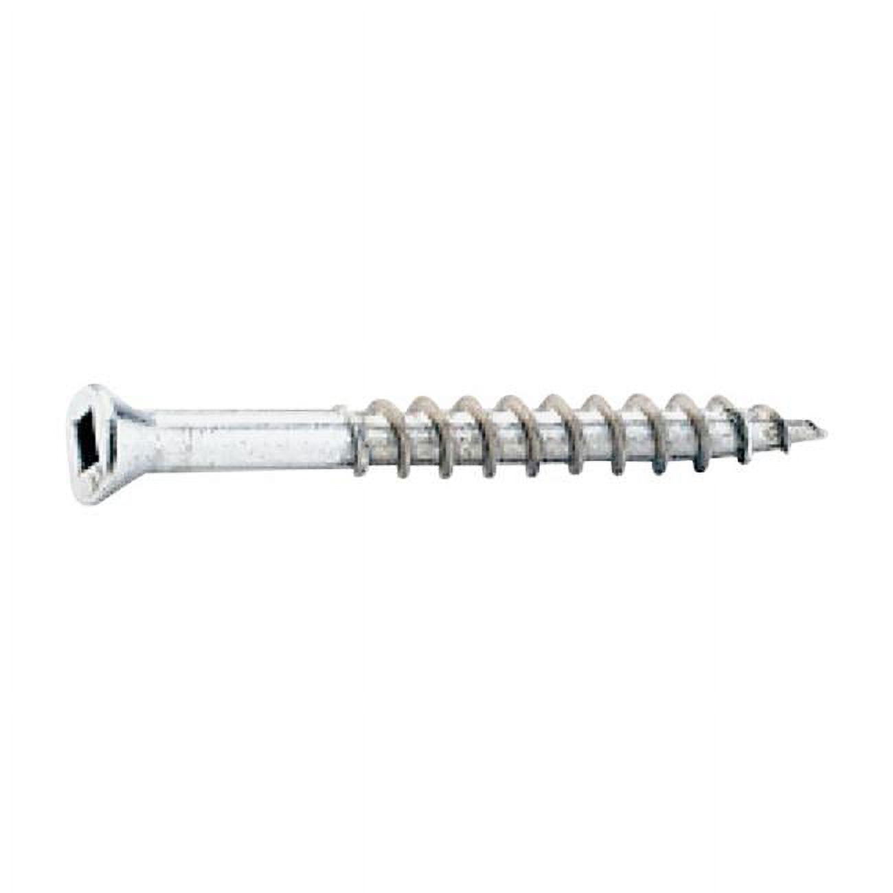 5007684 1 Lbs No.7 X 2.25 In. Square Trim Head White Stainless Steel Screws, Pack Of 12