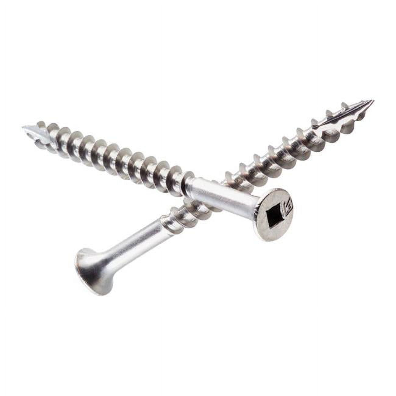5007764 1 Lbs No.8 X 1.62 In. Square Bugle Head Stainless Steel Deck Screws, Pack Of 12