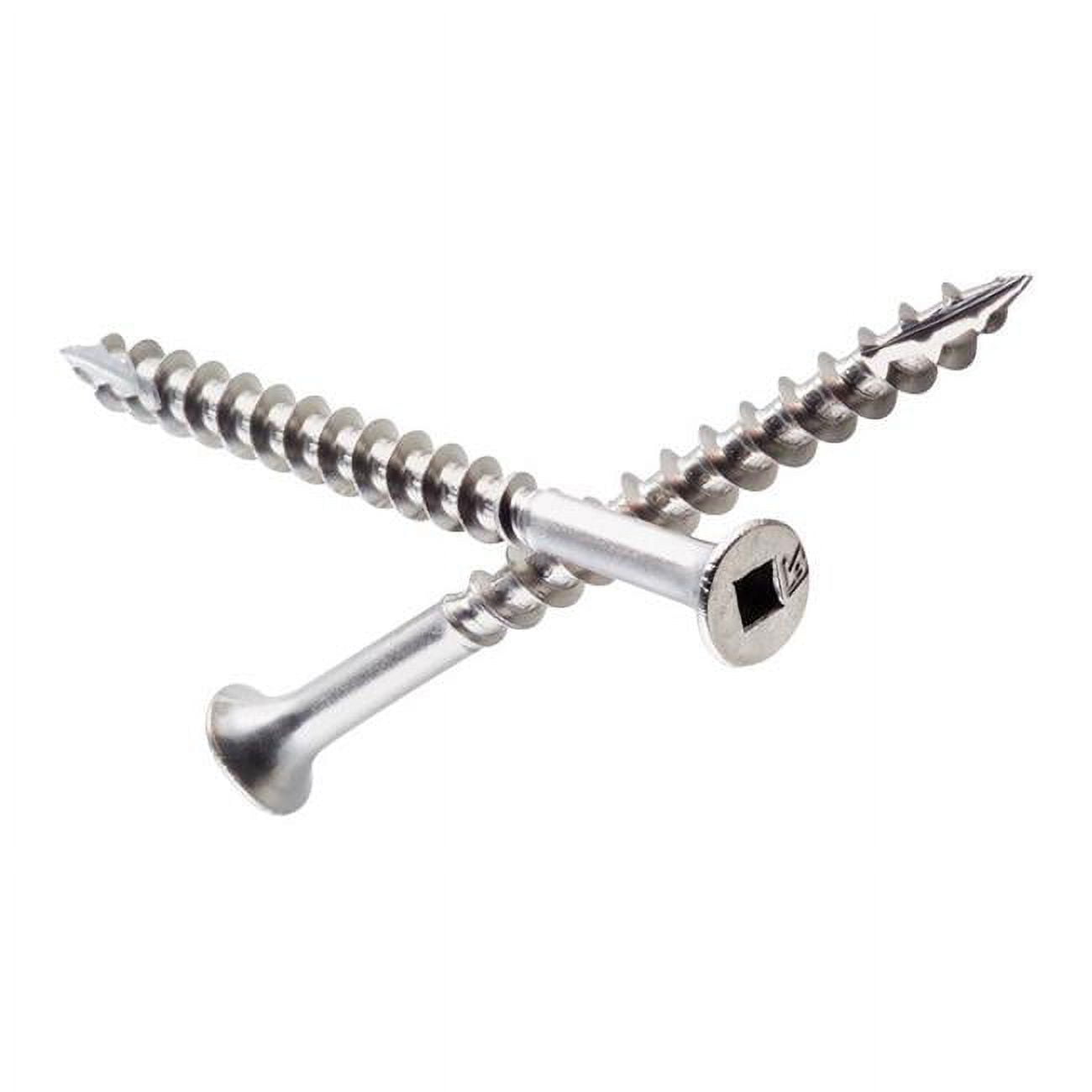 5007762 1 Lbs No.10 X 2.5 In. Square Bugle Head Stainless Steel Deck Screws, Pack Of 12