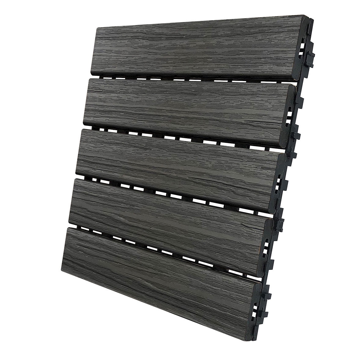 5011910 6 Sq. Ft. 12 X 12 In. Driftwood Composite Balcony & Deck Tiles - Pack Of 6