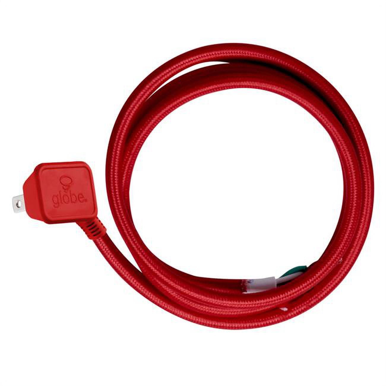 3000203 Indoor 15 Ft. Red Pendant Light Cord With Gauge 16-2