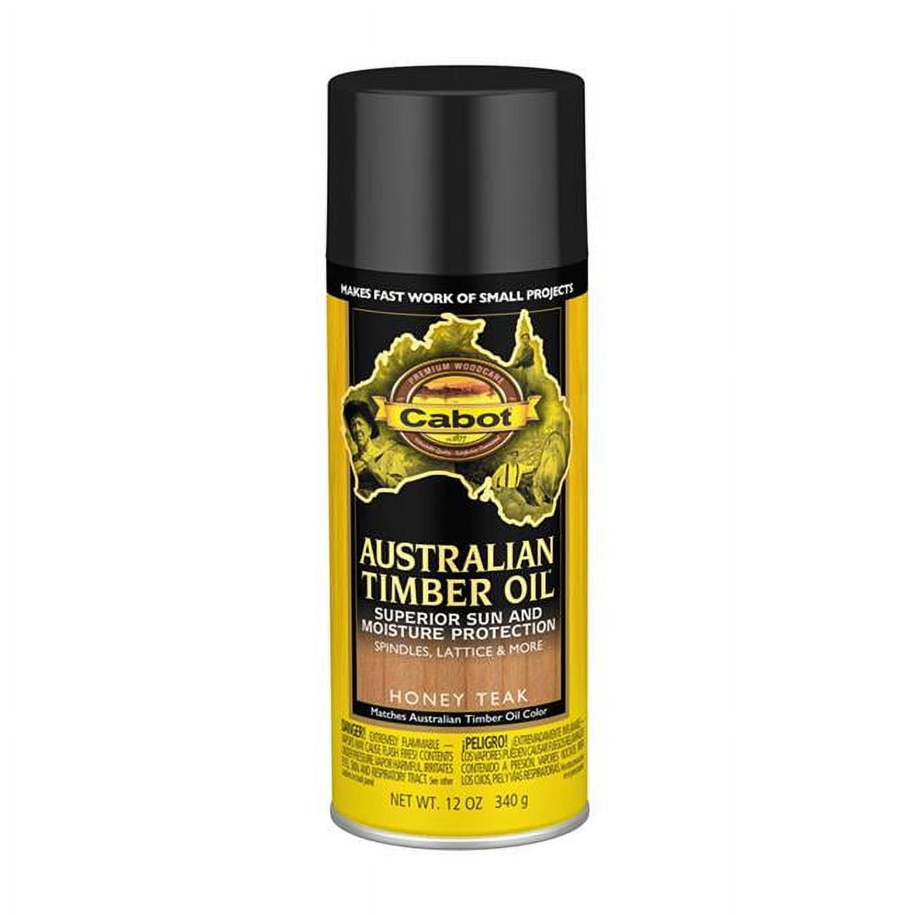 1001204 12 Oz Transparent Smooth Honey Teak Australian Timber Oil - Pack Of 6