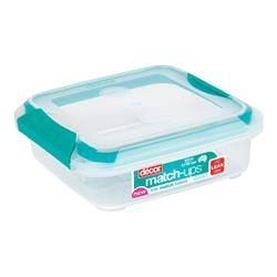 6862676 Match-ups 2.7 Cups Food Storage Container, Clear & Teal