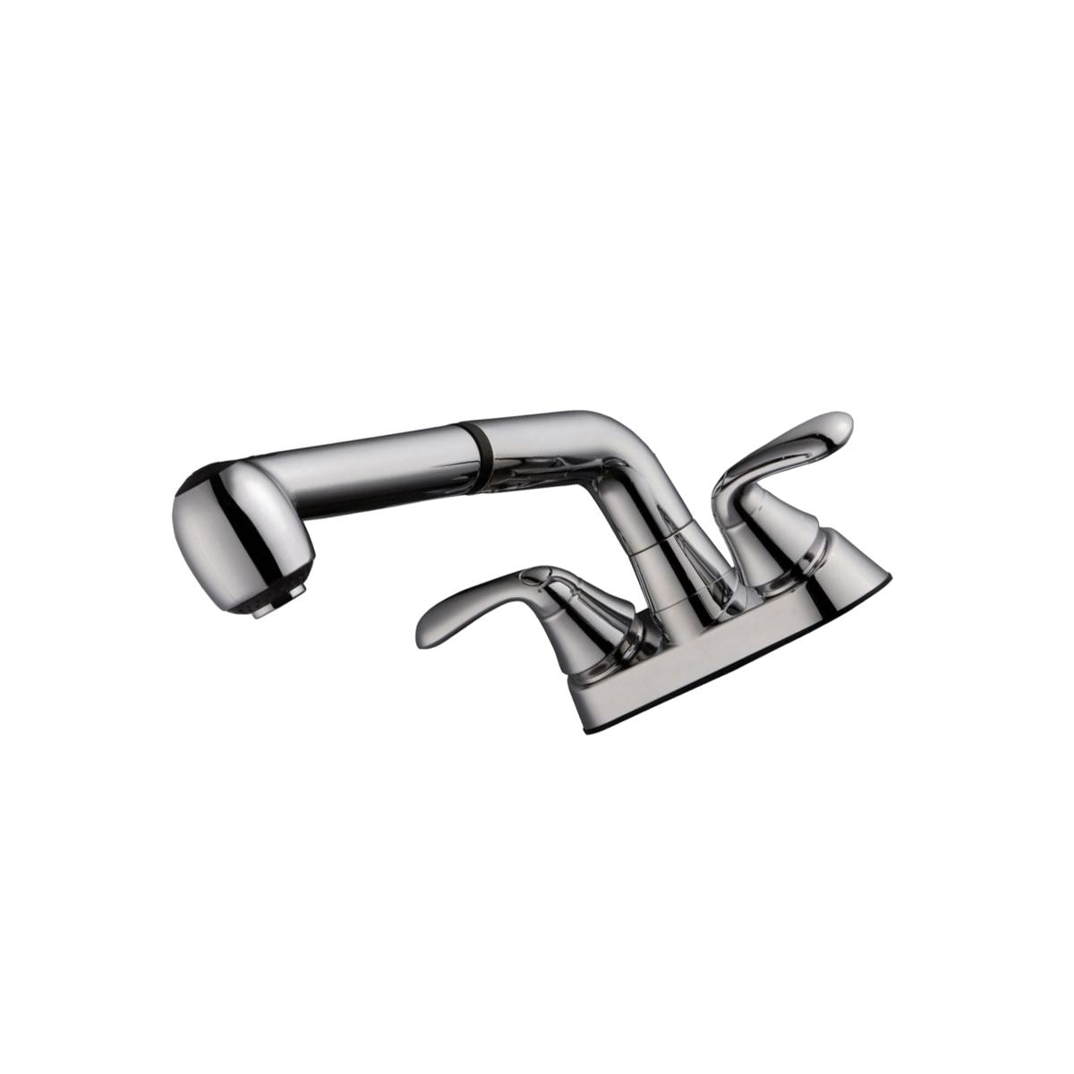 Picture of Home Plus 4909743 Traditional Two Handle Chrome Pull Out Laundry Faucet