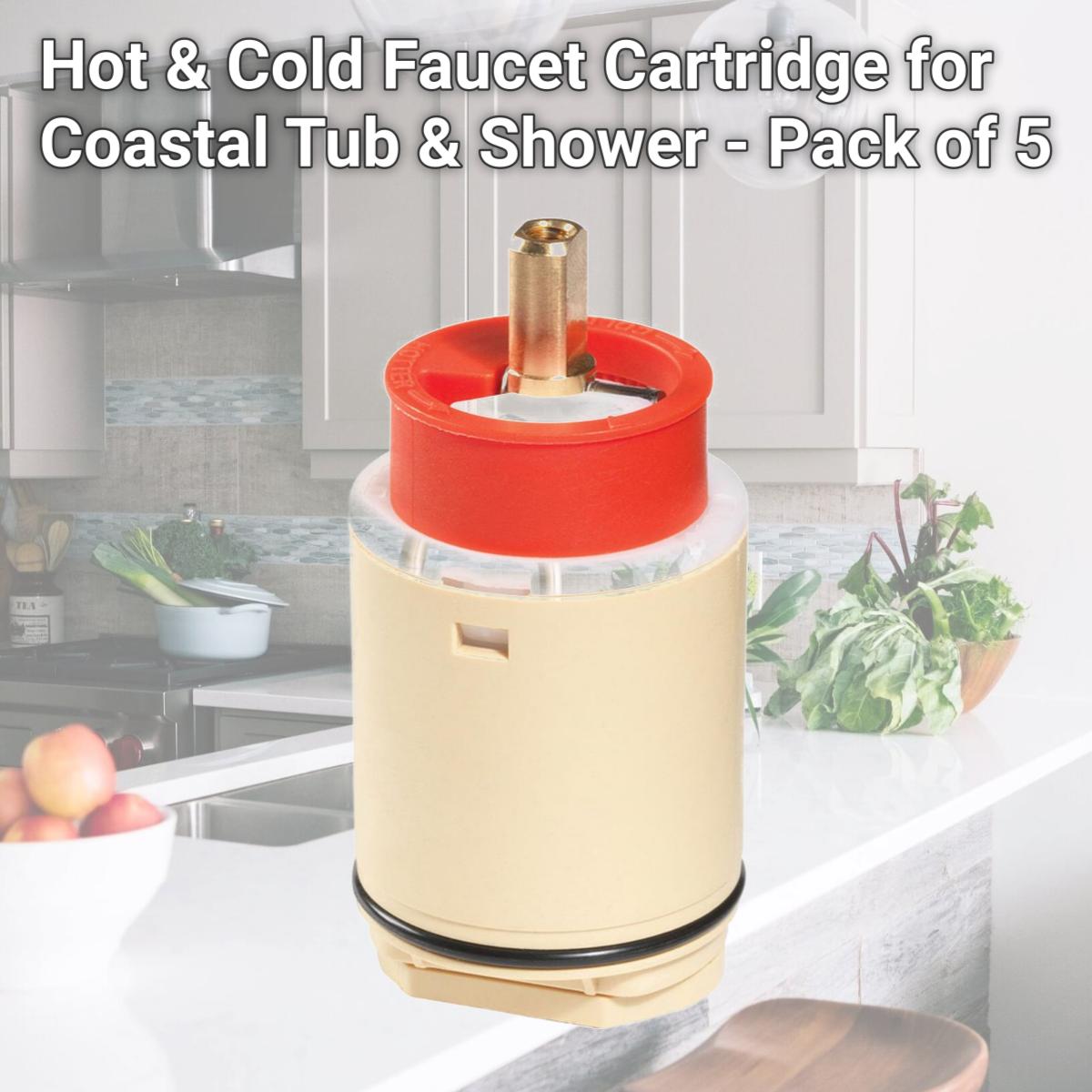 Picture of Oak Brook 4914446 Hot & Cold Faucet Cartridge for Coastal Tub & Shower - Pack of 5