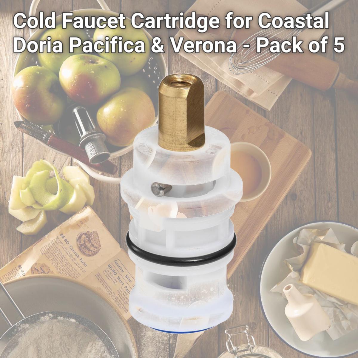 Picture of Oak Brook 4914537 Cold Faucet Cartridge for Coastal, Doria Pacifica & Verona - Pack of 5