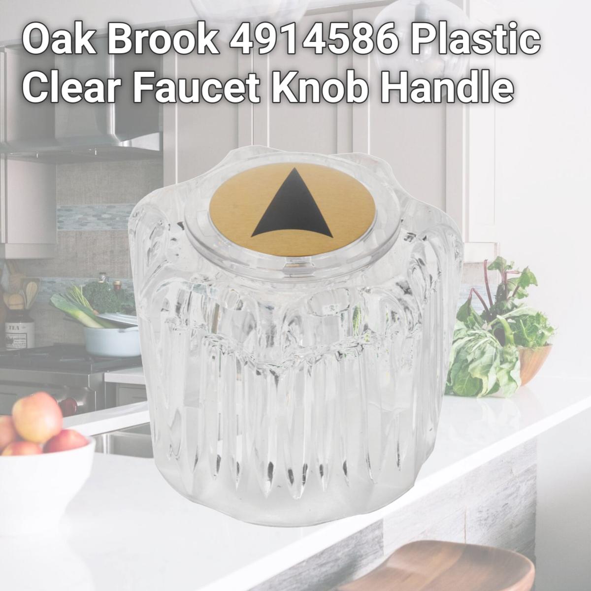Picture of Oak Brook 4914586 Plastic Clear Faucet Knob Handle