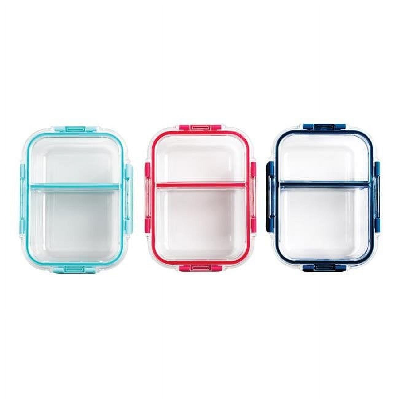 6862536 Truedivide 32 Oz Dual Compartment Food Storage, Clear - Pack Of 12
