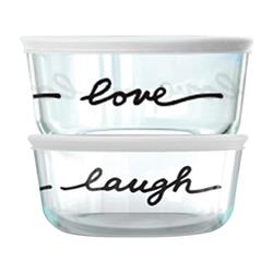 6879910 4 Cups Food Storage Container Set, Black & Clear - 2 Per Pack & Pack Of 4
