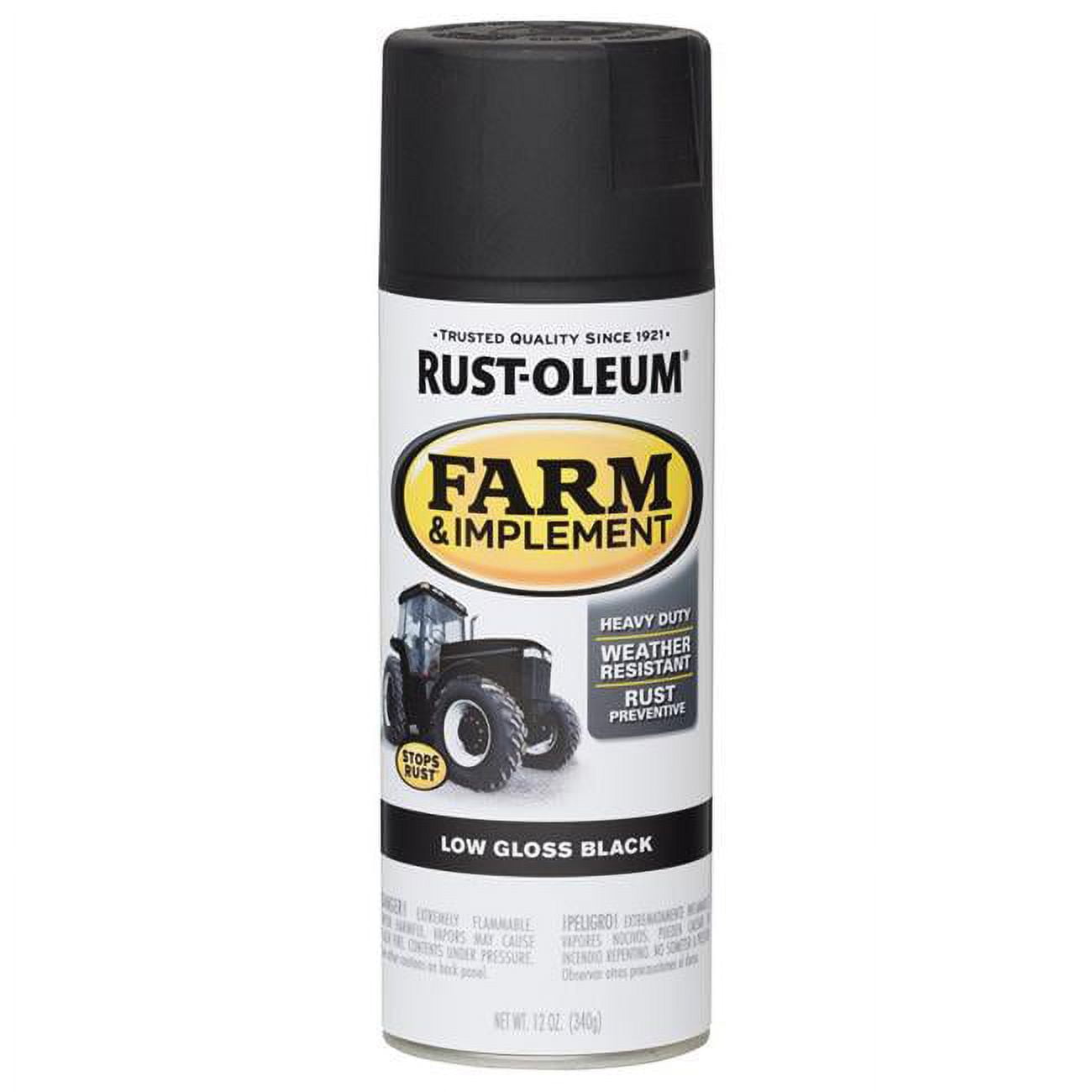 1001834 12 Oz Specialty Farm & Implement Gloss Black Rust Prevention Paint - Pack Of 6