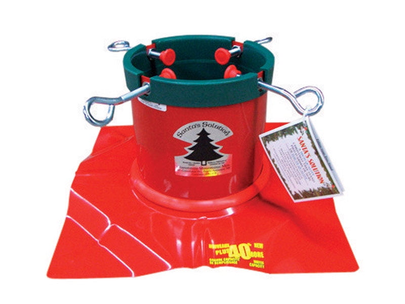 9095852 8 Ft. Steel Red Christmas Tree Stand