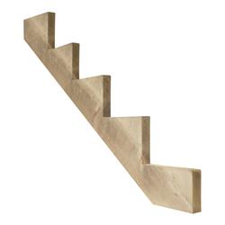 6715585 1 X 11 In. Unfinished Pressure Treated Wood 5 Step Stair Riser