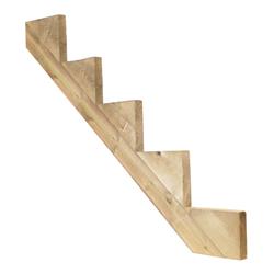 6715601 1 X 11 In. Unfinished Laminated Wood 5 Step Stringer