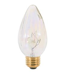 3001766 40 Watt E26 Medium F15 Decorative Incandescent Bulb, Clear