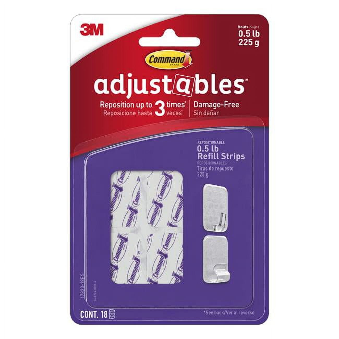 5003745 Adjustables Small Foam Adhesive Strips - Pack Of 18 - Case Of 4