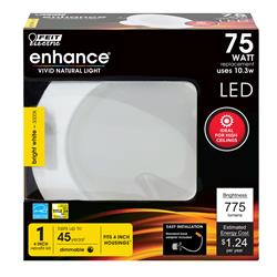 3002126 10.3 Watt Enhance 4 In. Led Dimmable Recessed Downlight, Bright White