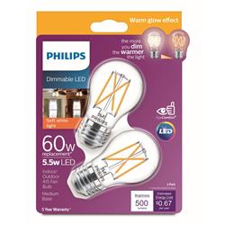 3001872 60 Watt Equivalence A15 E26 Medium Led Bulb, Soft White - Pack Of 2