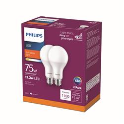 3001891 75 Watt Equivalence A21 E26 Medium Led Bulb, Soft White - Pack Of 2